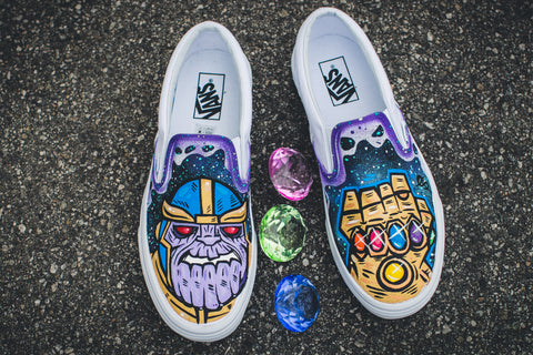 vans custom marvel