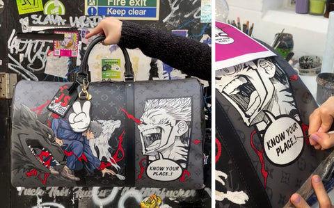 Jujutsu Kaisen Manga Louis Vuitton Duffle Bag by @Boyarde