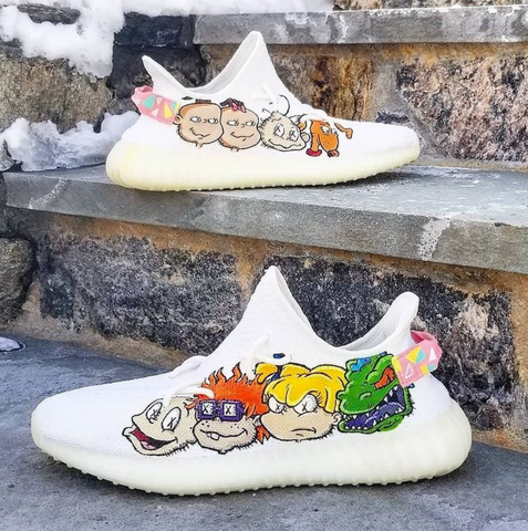 Rugrats x Kaws Yeezys