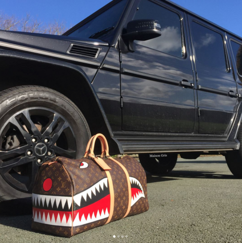 Shark Customization for Louis Vuitton Travel Bag Customer 