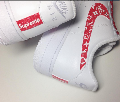 How To : Louis Vuitton Custom Supreme Shoes ( Angelus ) 