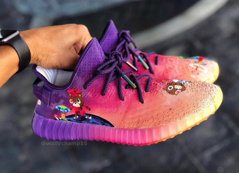 custom painted yeezys