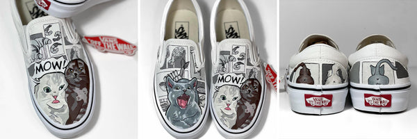 Custom Cat Vans by Jaynevie  @evie.artdiary