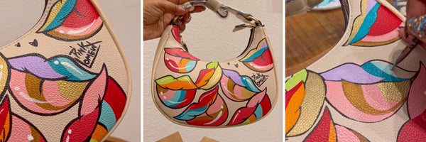 Abstract Lips Bag by @pinklomein_