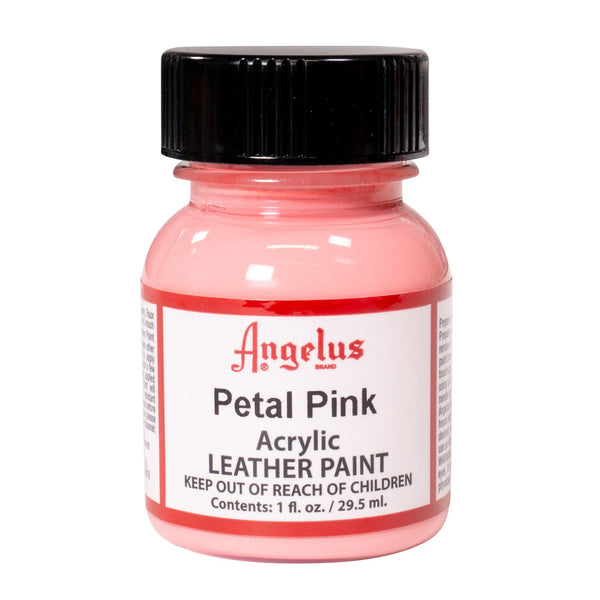 Angelus Petal Pink Acrylic Leather Paint - Flexible, Non-Cracking formula