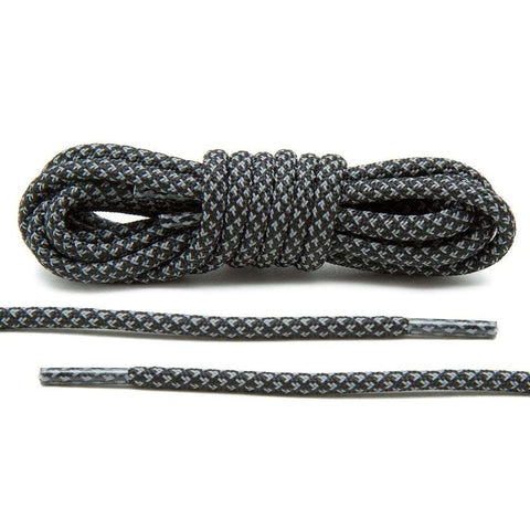 Black 3M Reflective Rope Laces