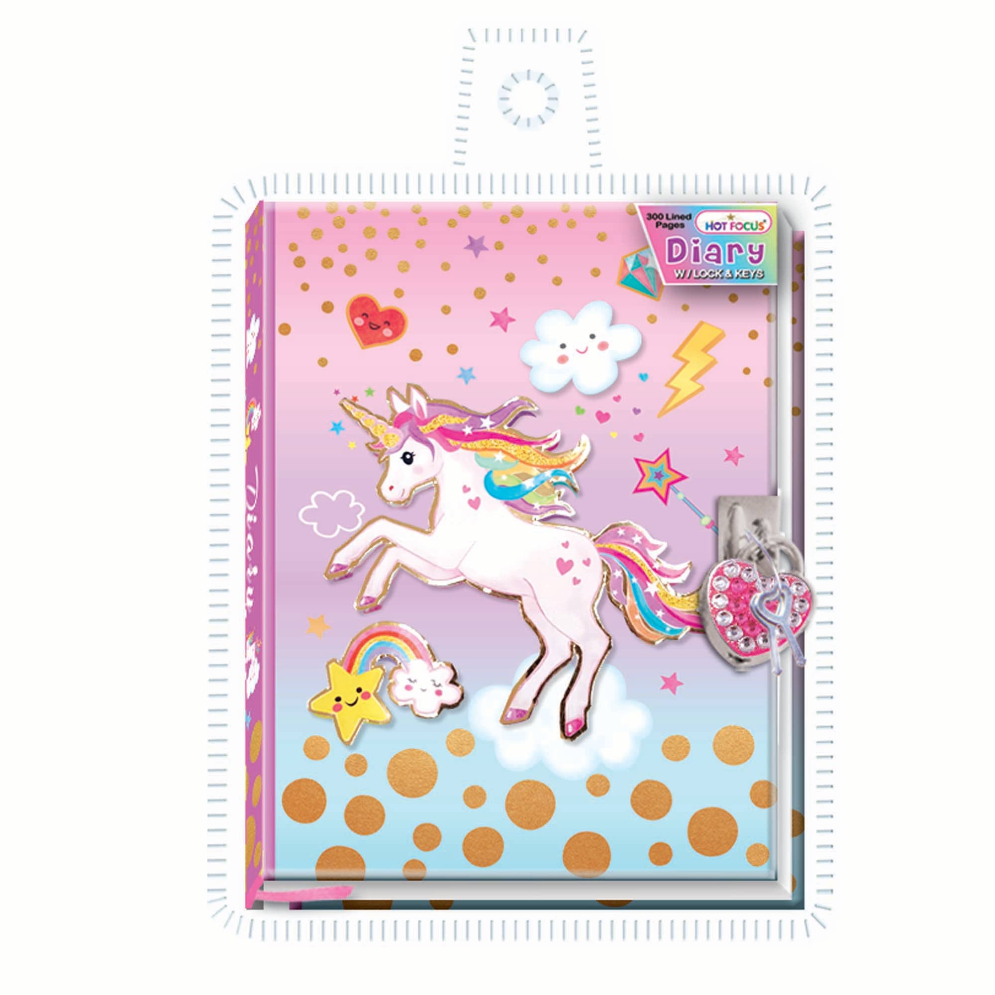 Unicorn Diary with Lock & Keys