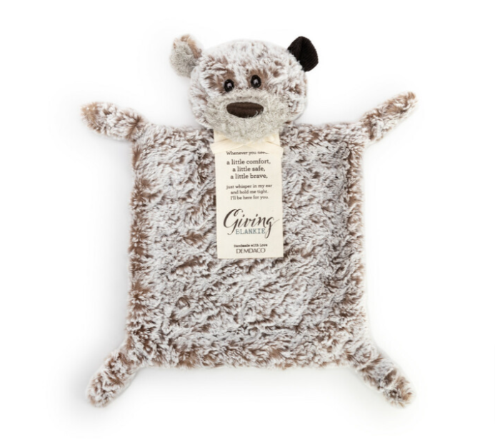 Giving Bear Blankie