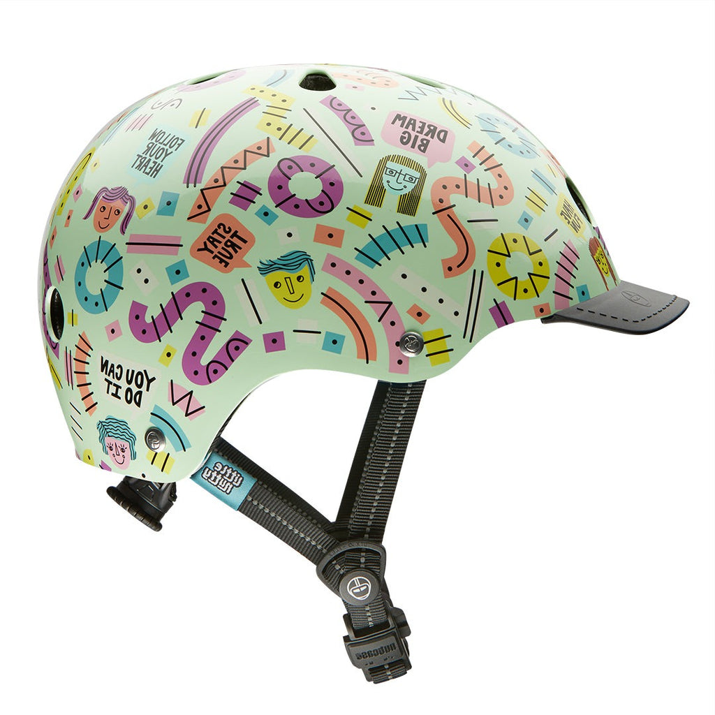 roltrap Ouderling Productiecentrum Stay Positive - Artist Series (Little Nutty) – Nutcase Helmets