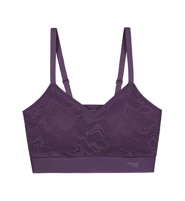 Sloggi Zero Feel Bralette Purple - ShopStyle Bras