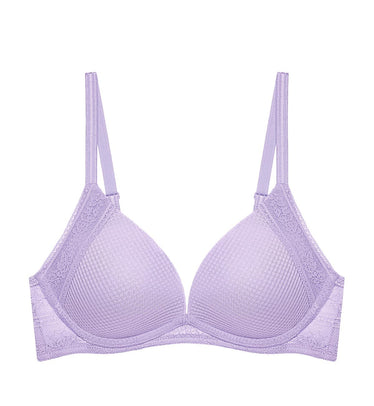 Aqua Fresh Non-Wired Deep V Push Up Bra in Forest Frost