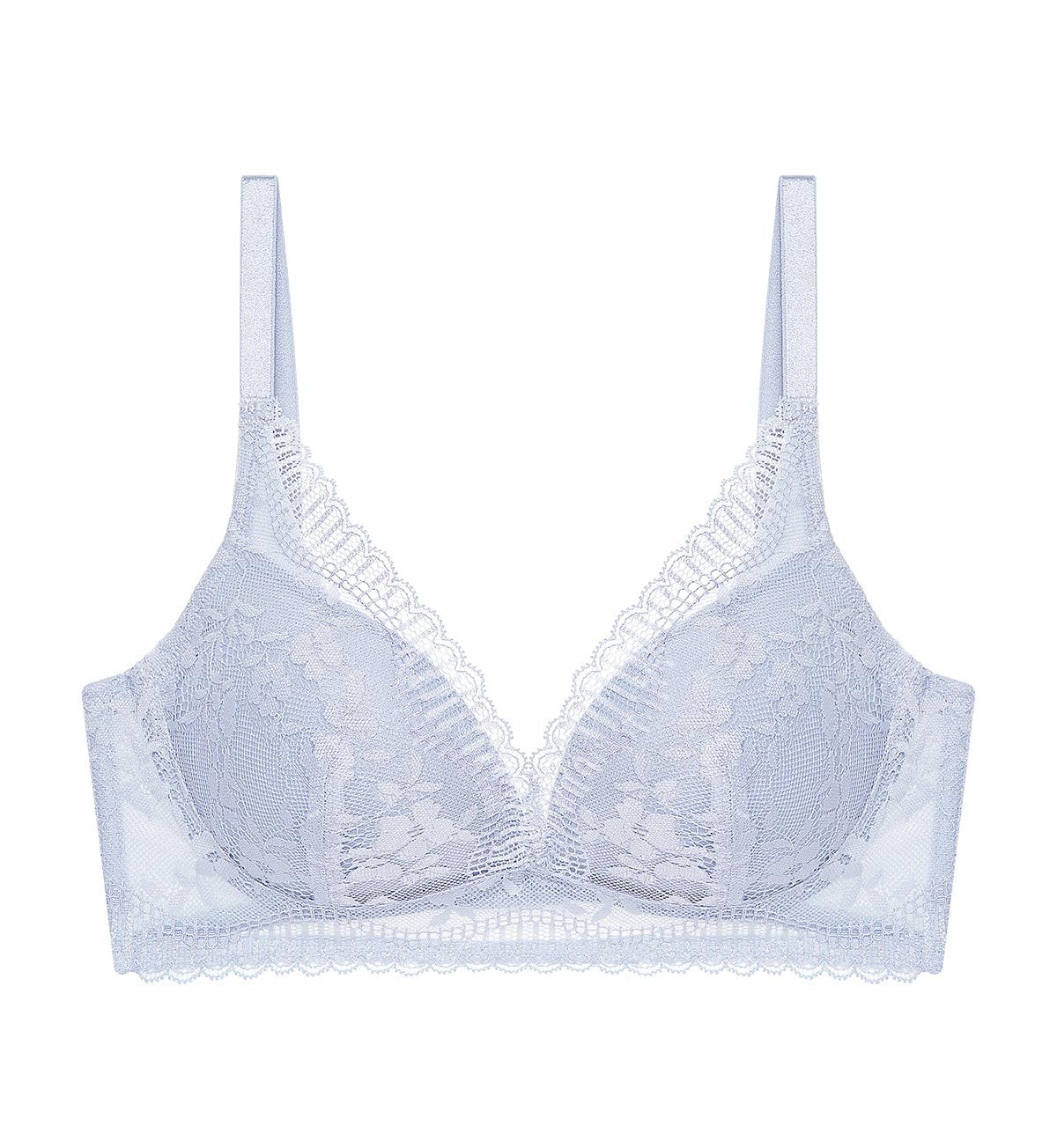 Aqua Fresh Non-Wired Deep V Push Up Bra in Eggshell Blue | Triumph ...