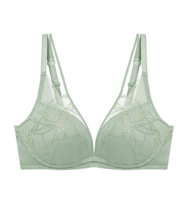 Style Leafy Non-Wired Padded Bra in Forest Frost