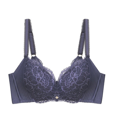 Florale Palm Wired Padded Bra in Shadow Grey