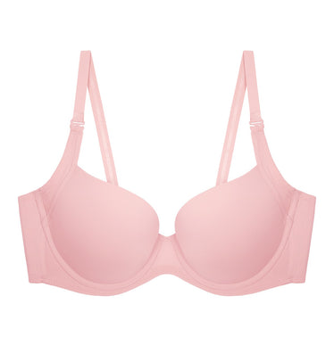 Simply Everyday Wired Push Up Detachable Bra in Pink- Light