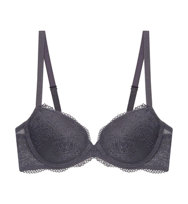 Comfort Touch Non-Wired Padded Bra in Grey