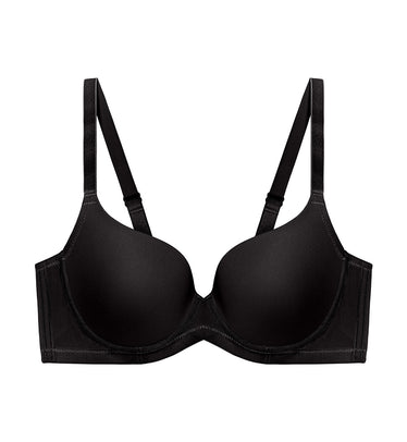 Simply Fashion Blossom Wired Padded Detachable Bra in Black