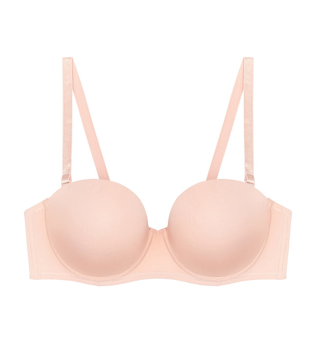 Simply Everyday Wired Push Up Detachable Bra in Pink- Light Combination