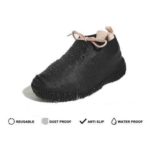Ultra-elastic Waterproof Shoe Covers Non Slip Plastic Rain Reusable Rubber Cover Silicone Resistant