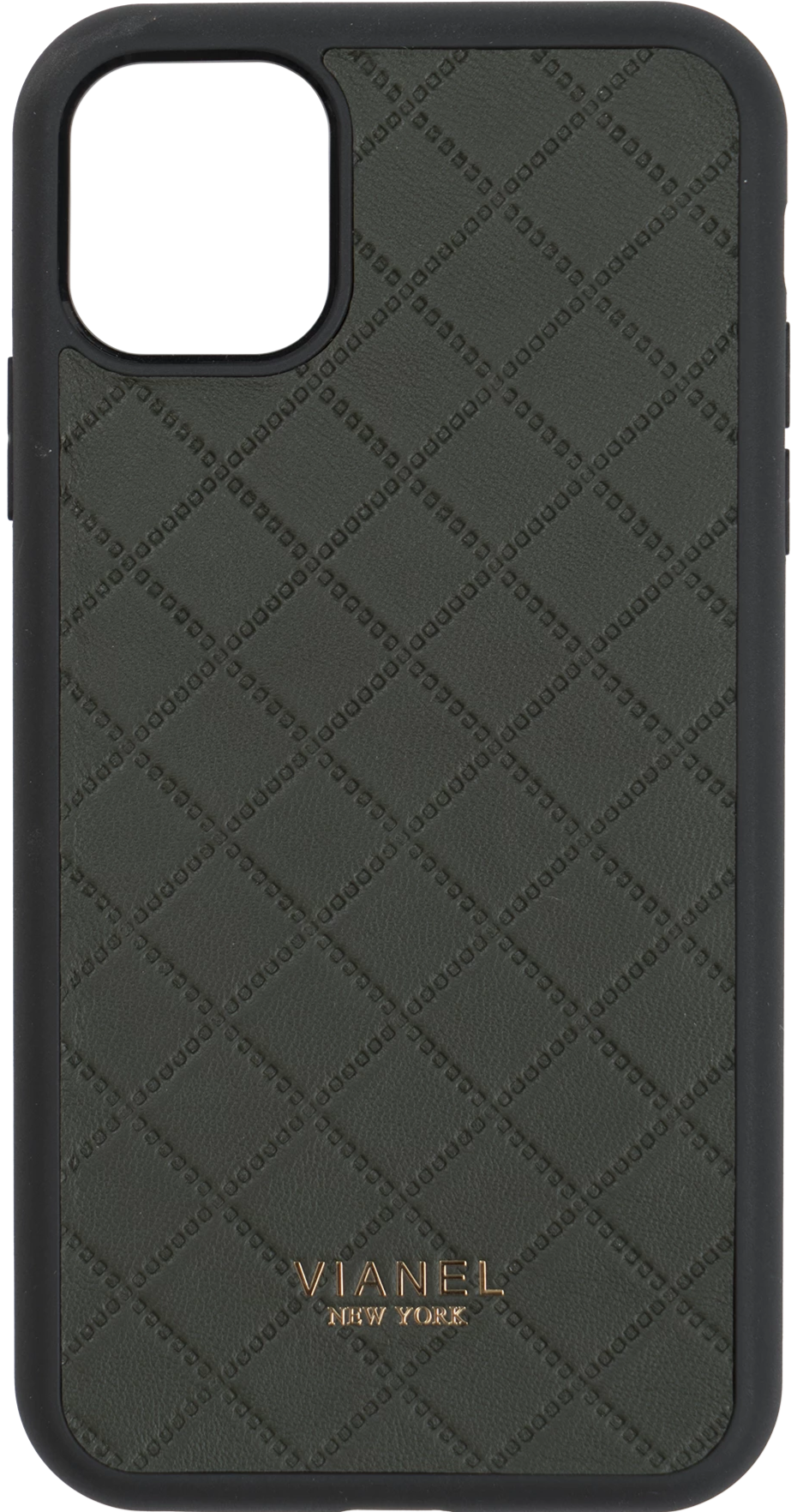 iPhone 11 Flex Case - Lambskin - Forest Green Quilted