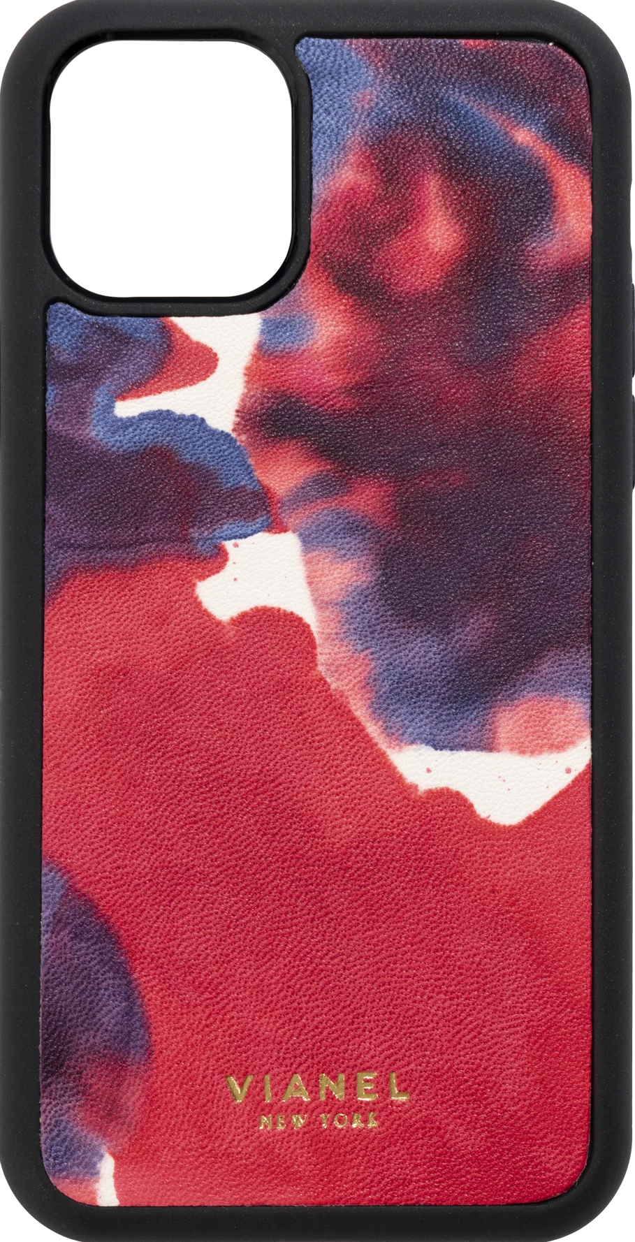 iPhone 11 Flex Case - Calfskin - Blue Red Tie Dye