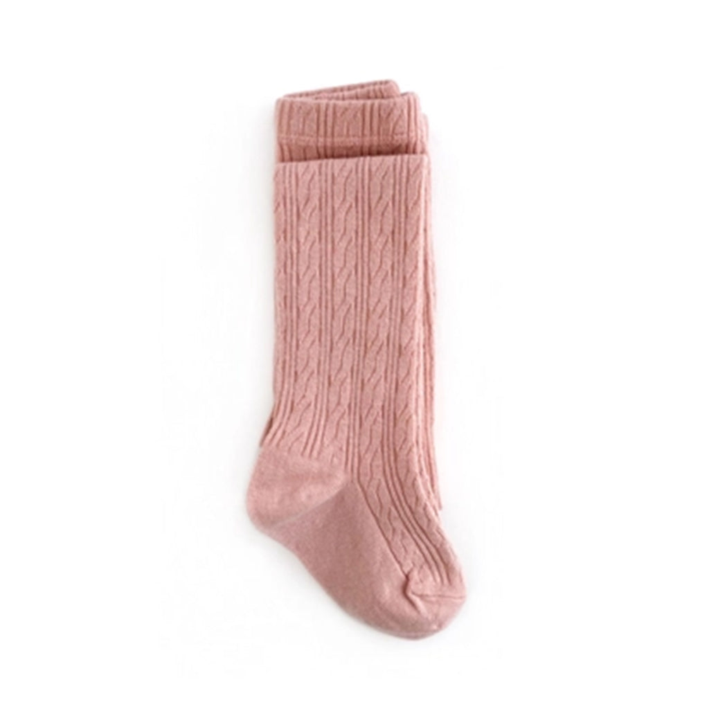 Oat Cable Knit Tights by Little Stocking Company - Madison-Drake Children's  Boutique