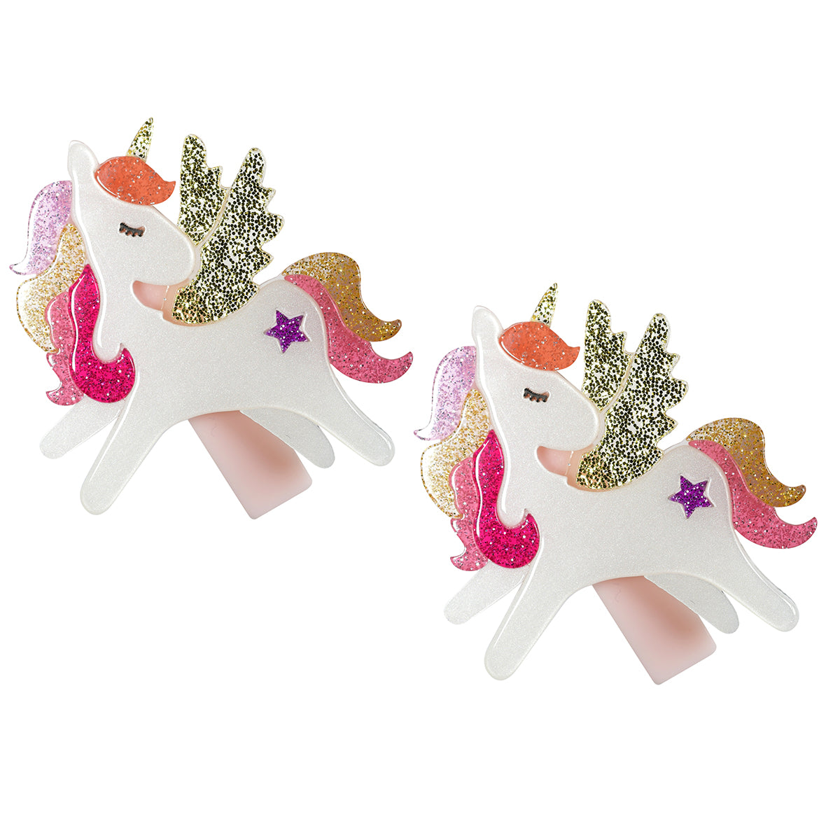Shop Online Girls Pink Unicorn Hair Clips at 249
