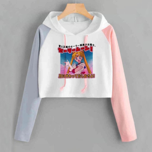 sailor moon zip up hoodie