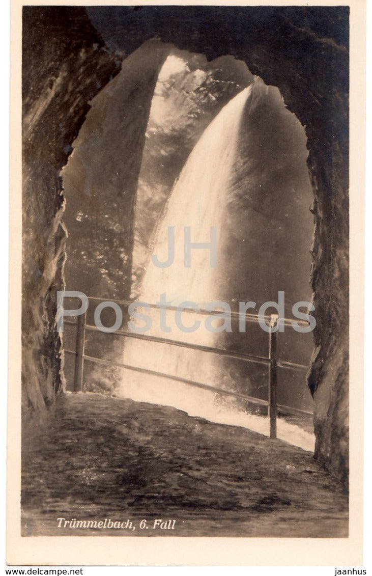 Trummelbach 6. Fall - 1233 - Switzerland - old postcard - unused - JH Postcards