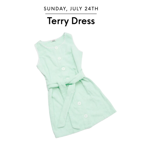 Mint terry dress