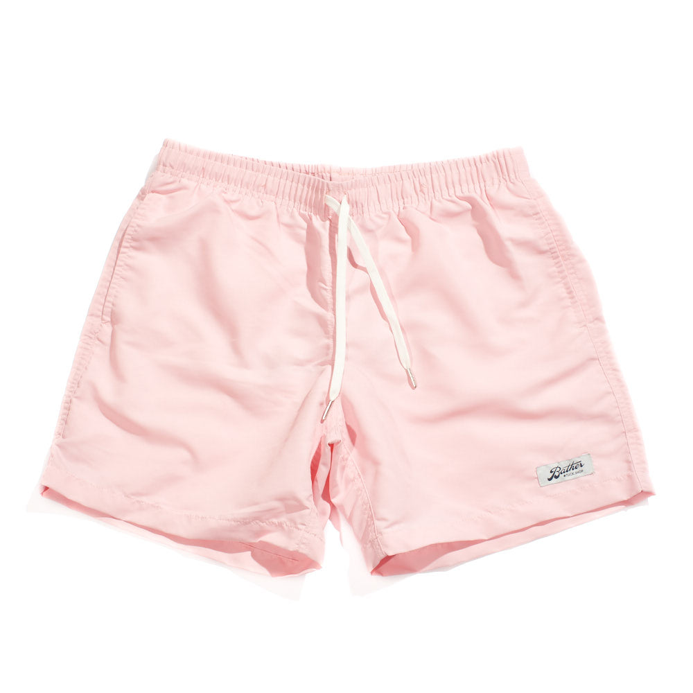 pink swim shorts