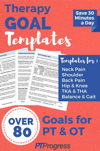 therapy goal physical ot templates catalog