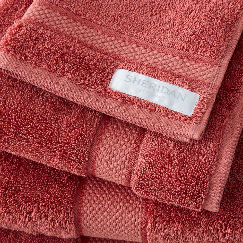 raspberry bath towels