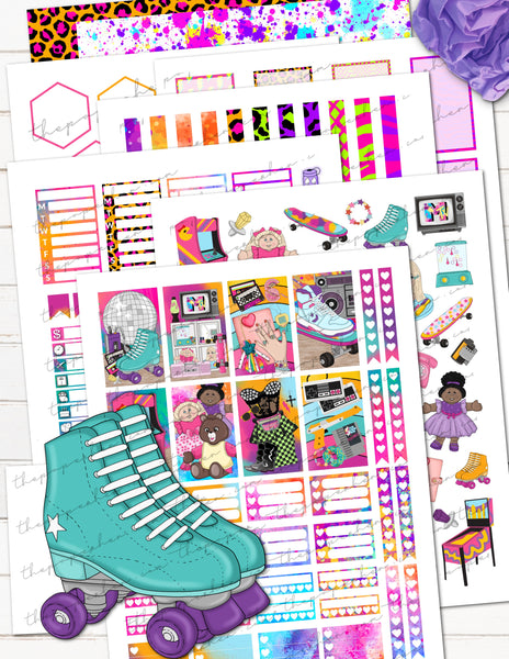 Free Lisa Frank Color it yourself Planner Stickers