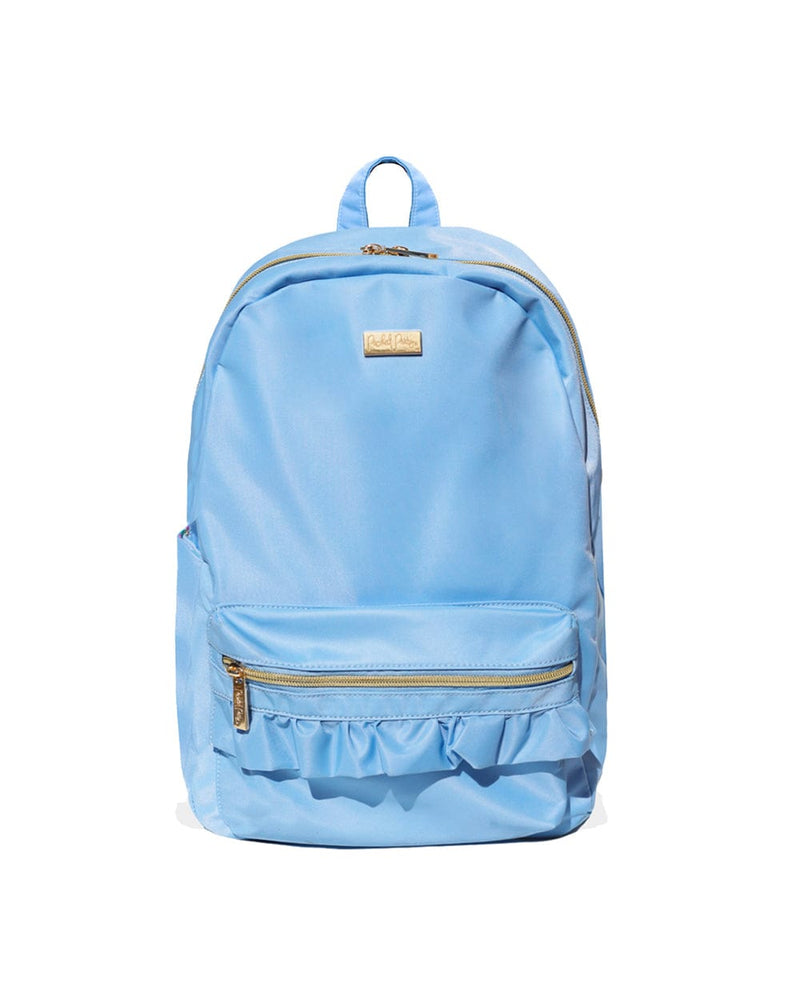 Your's Truly Light Blue Ruffled Backpack | Packed Party