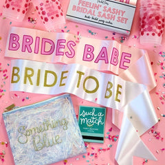 Bride to Be sash with other fun bachelorette party items