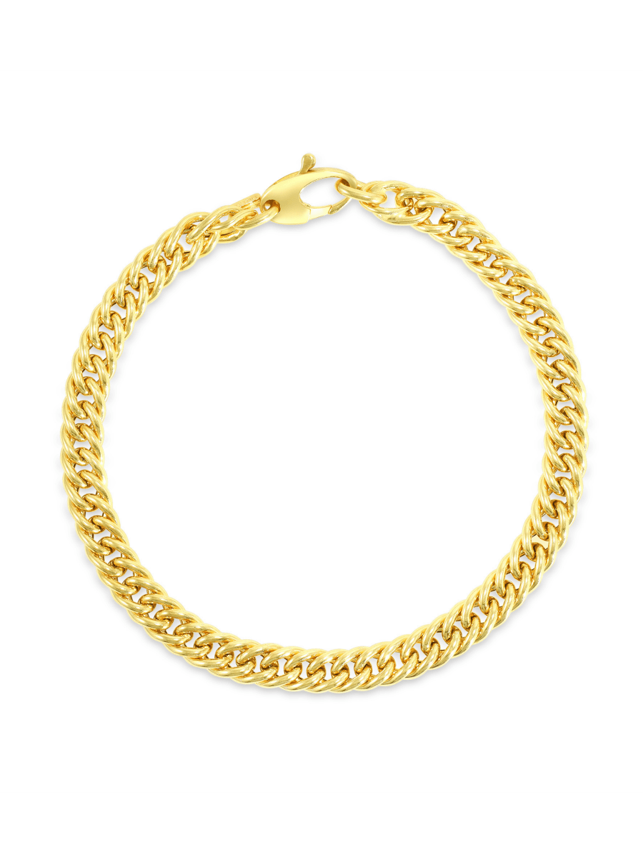 Curb Chain Bracelet 14K