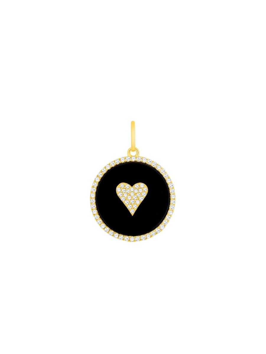 Gigi Diamond Heart Charm 14K