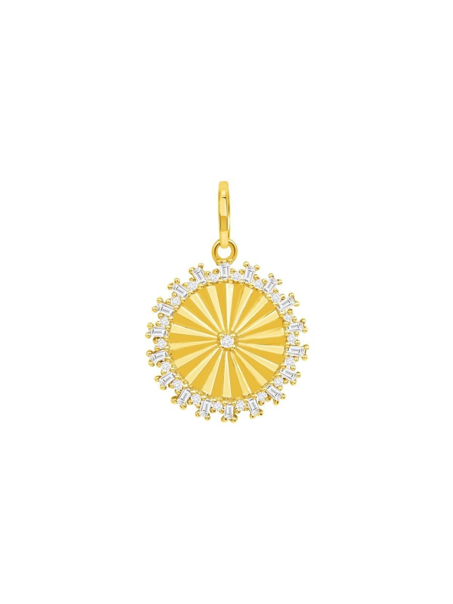 Sol Diamond Charm 14K