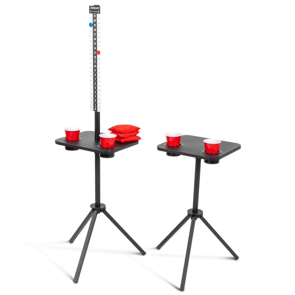 GoSports ScoreCaddy Score Keeper & Drink Stand Set - White