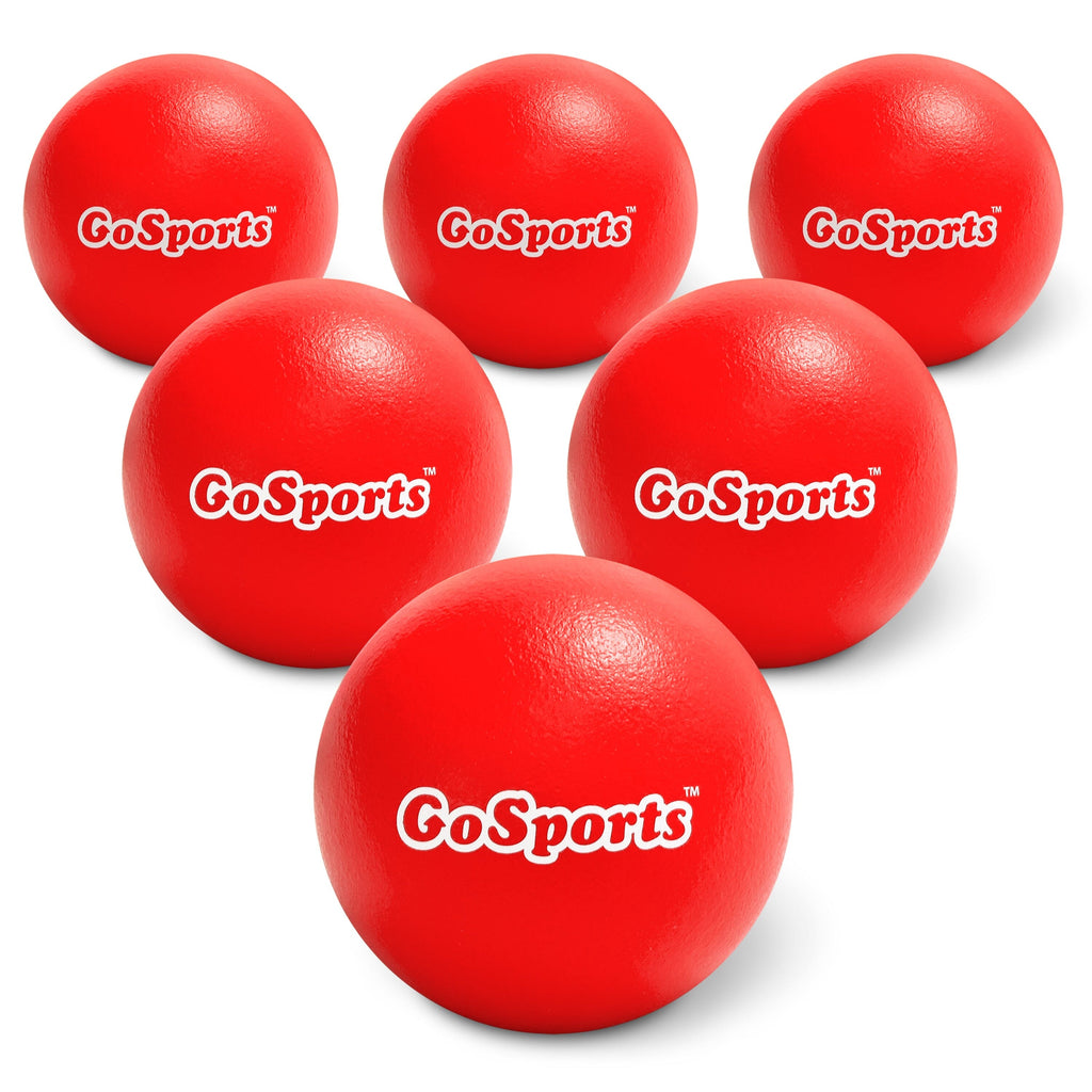 GoSports 7 Inch Soft Skin Foam Playground Dodgeballs - 6 Pack