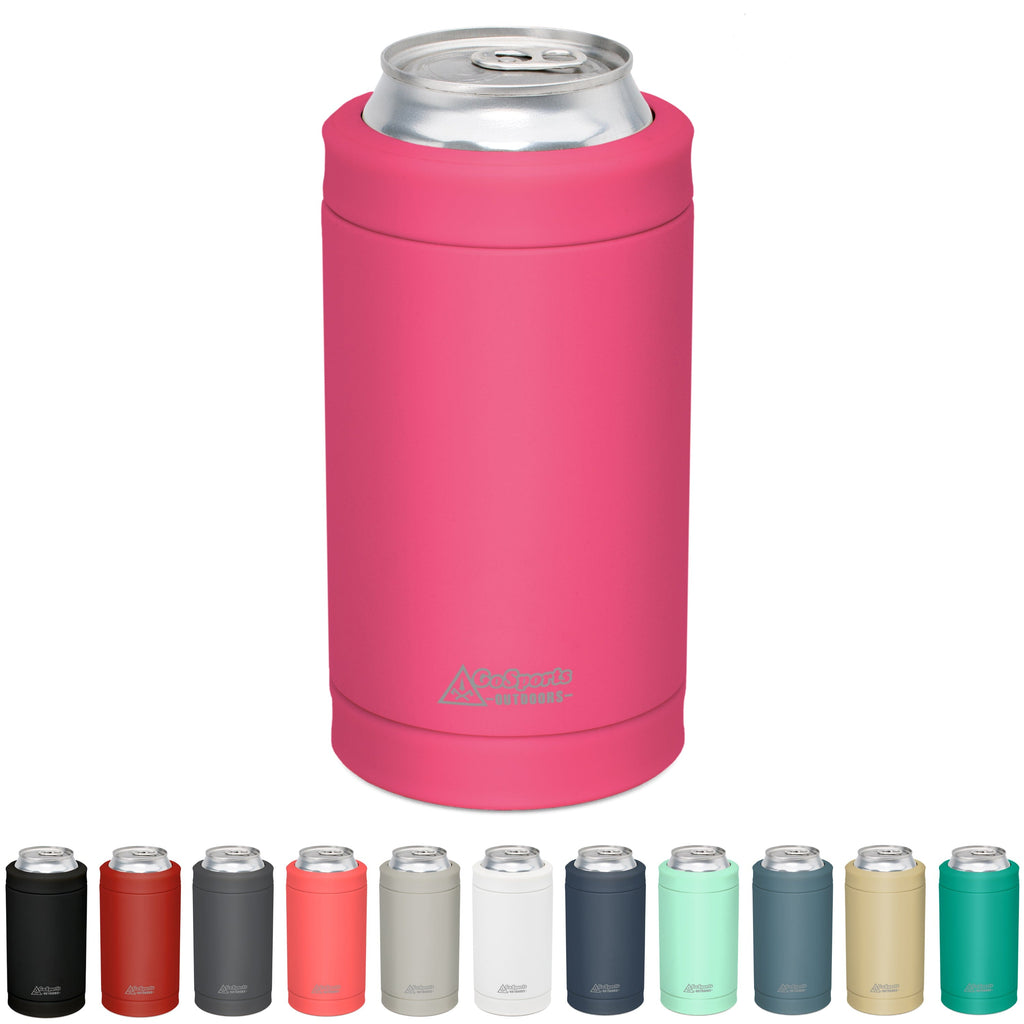 DUALIE 3 in 1 Insulated Can Cooler Universal Size for 12 oz Cans Slim Cans  and Bottles Navy –