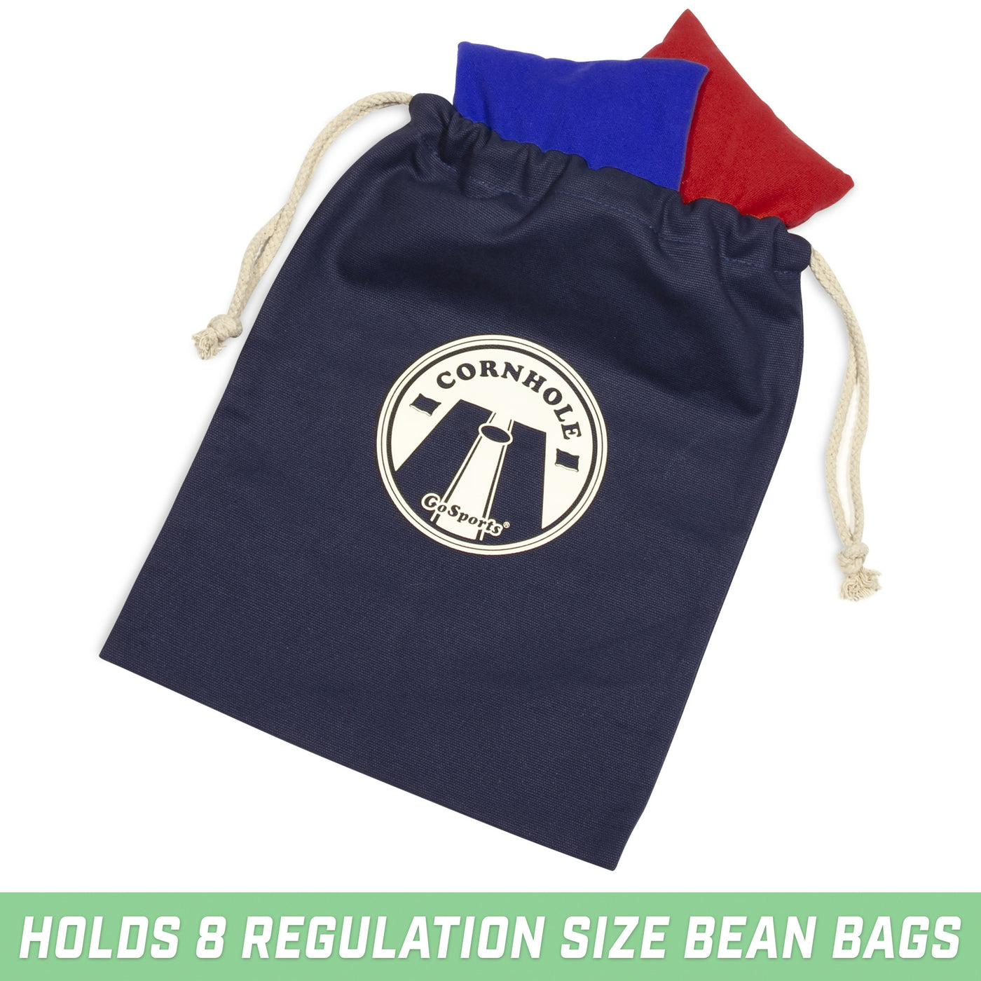 GoSports Navy Cornhole Bean Bag Tote Carry Case – playgosports.com