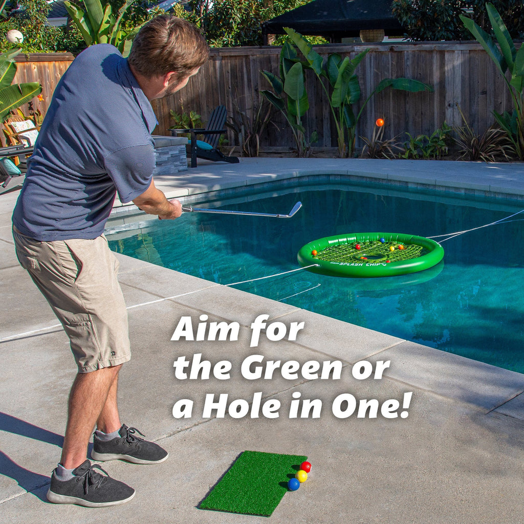 Chip N' Stick Golf Games With Chip N' Stick Golf Balls - Giant Size Targets  With Chipping Mat - Choose Classic Or Darts Tw