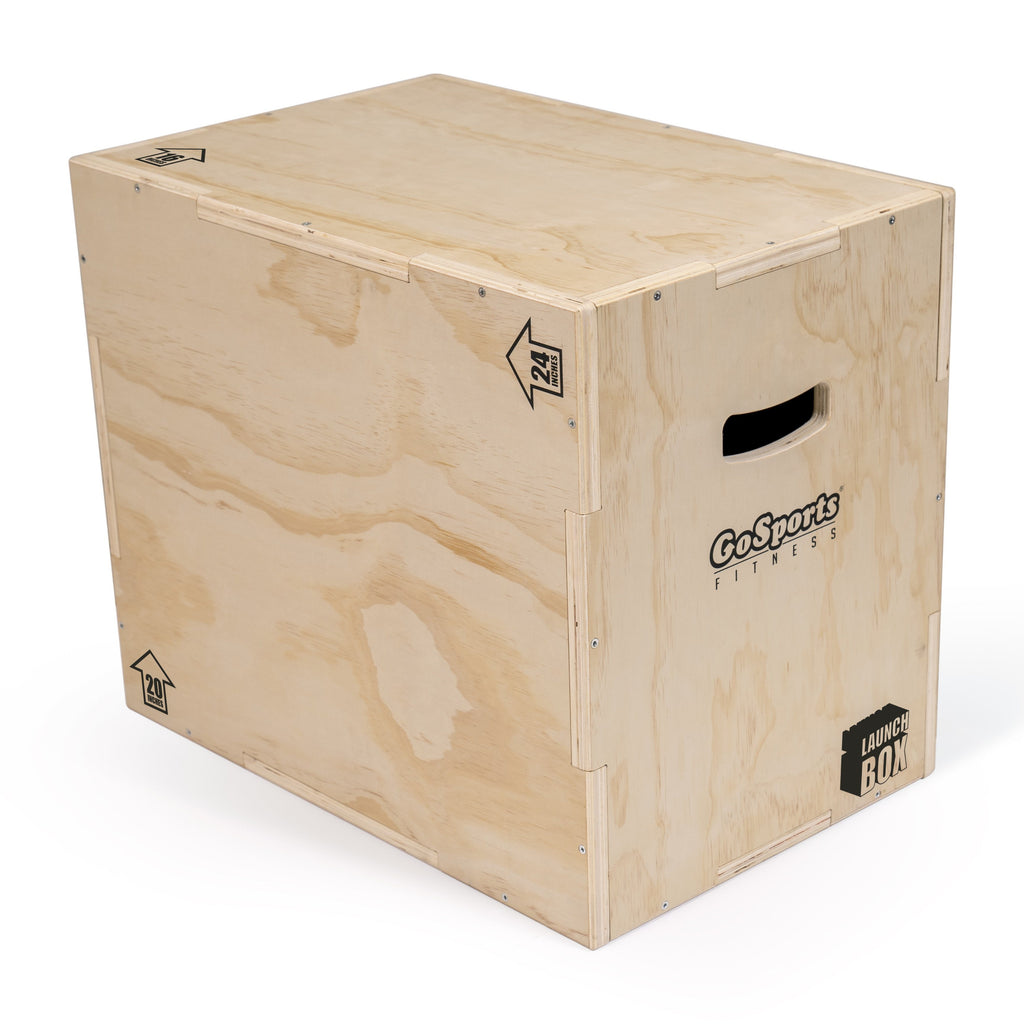 3 in 1 Wood Plyometric Box, Jump Box for Training & Conditioning