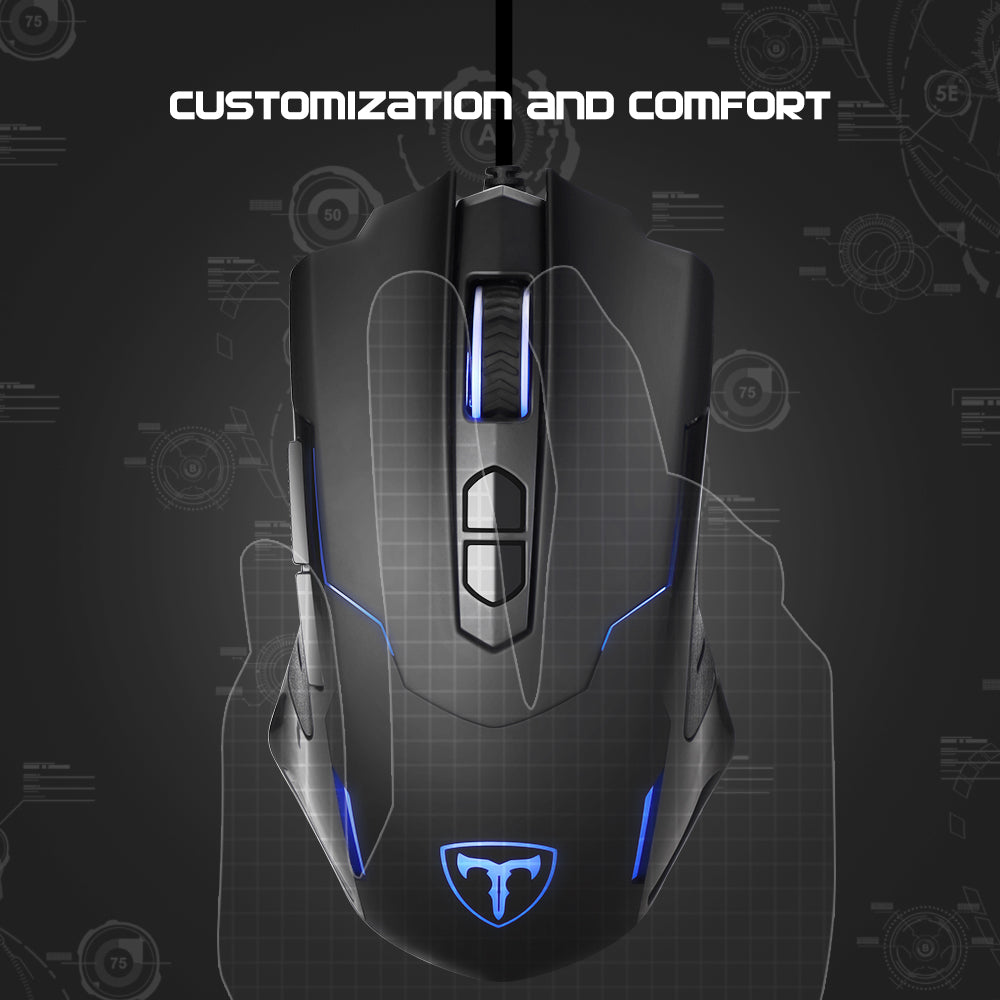 pictek gaming mouse wired colors