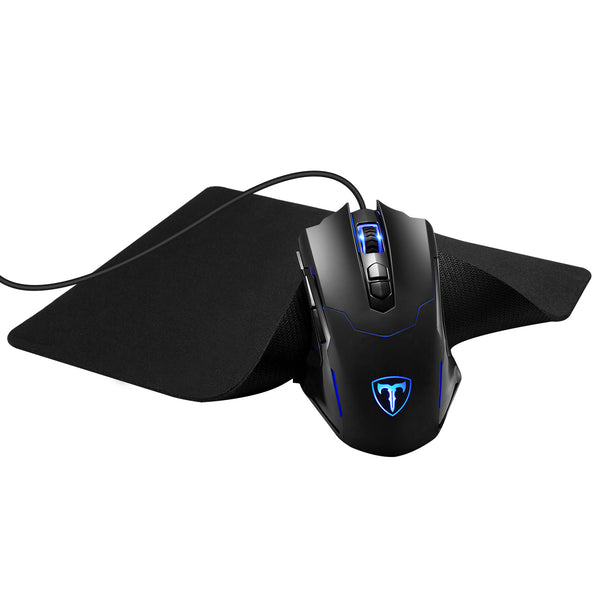 pictek gaming mouse wired 7200 dpi programmable