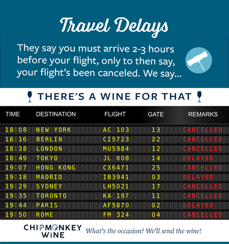 Travel Delays Chipmonkey Wine