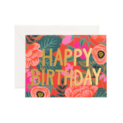 Happy Birthday Gem Card – Roses Florist