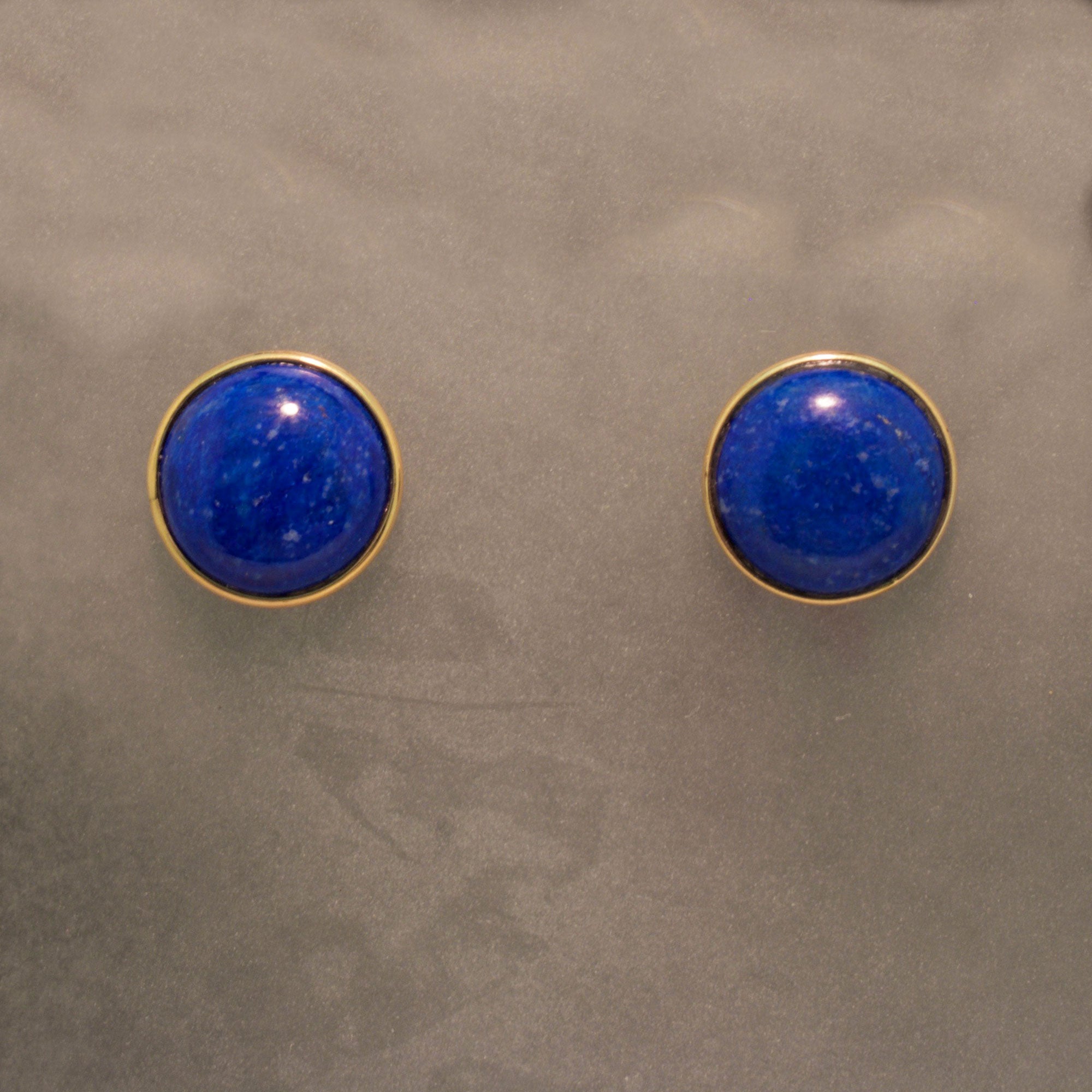 lapis earrings gold